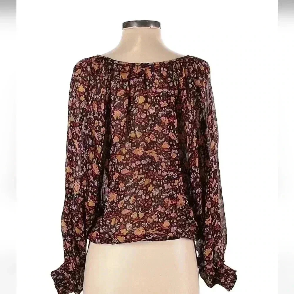 NWOT Anthropologie Pauline Balloon Sleeve Blouse XS - Picture 6 of 7